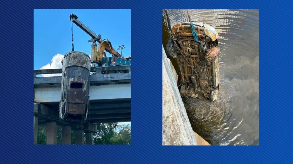 Emergency crews have recovered a vehicle submerged in Bayou Pierre off Louisiana Highway 1.