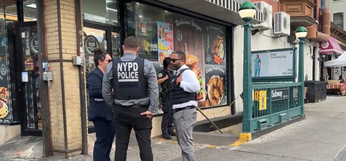 Two people were injured after a New York City police officer accidentally discharged their weapon Thursday