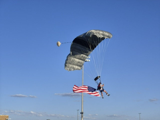 Skydiver Injured During Landing at Rigby High School Football Game
