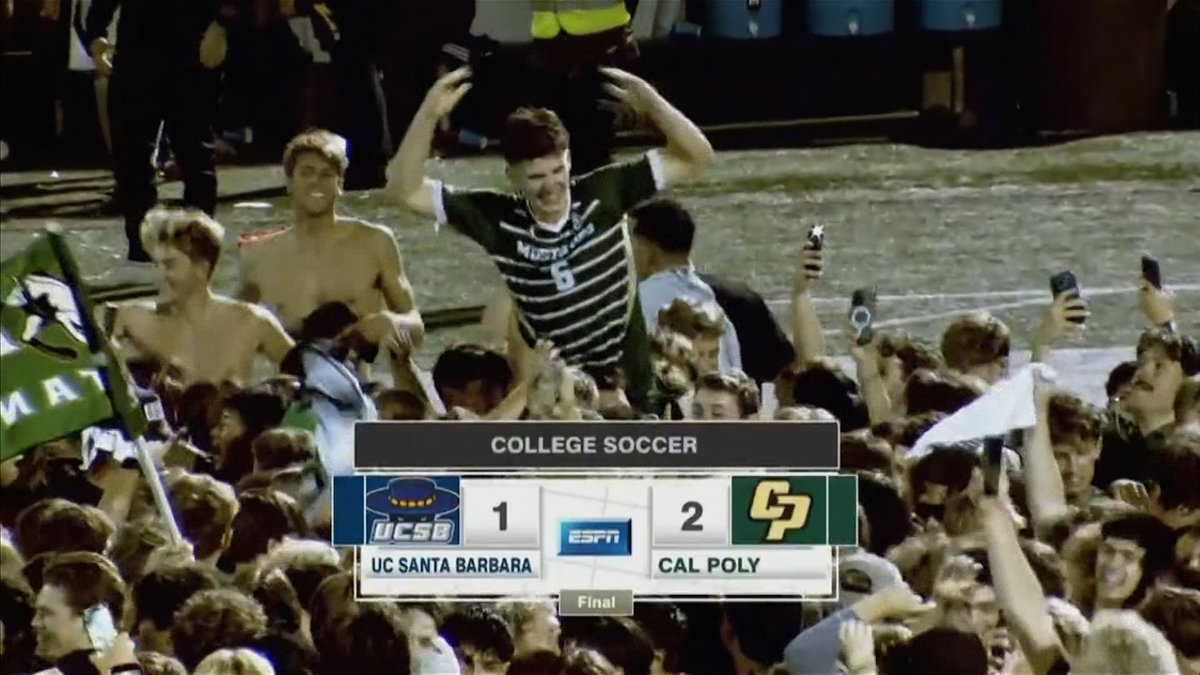 Late goal lifts Cal Poly past UCSB in Blue-Green rivalry game