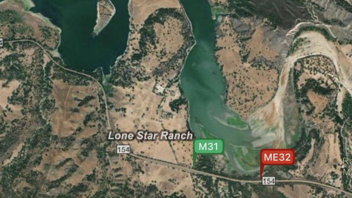 Person majorly injured after car falls over side of Highway 154