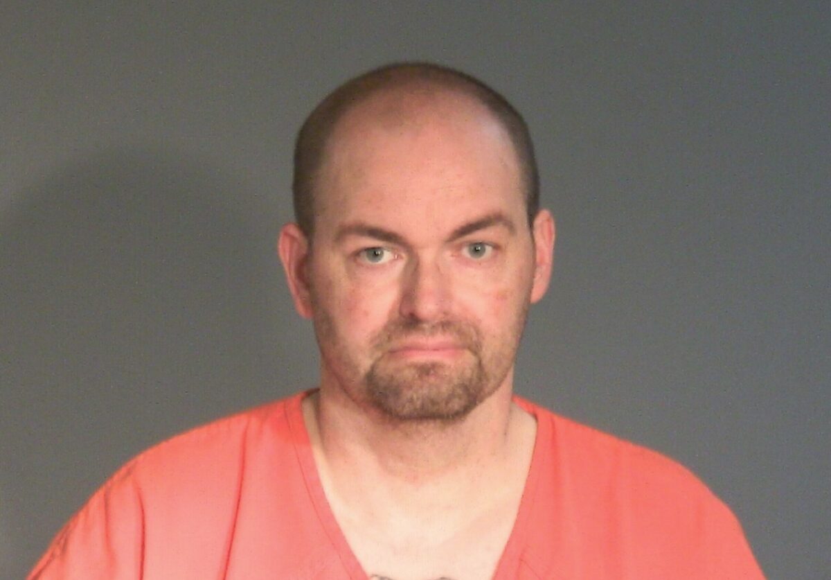 Benjamin Larson is accused of stalking and was reportedly found to have several skulls and human remains in his basement