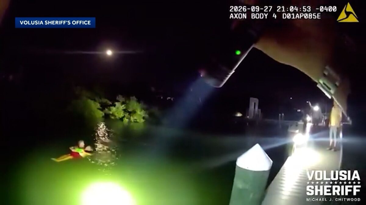 Officials rescued a 72-year-old man from a New Smyrna Beach marina after he fell from his wheelchair into the water Sunday night