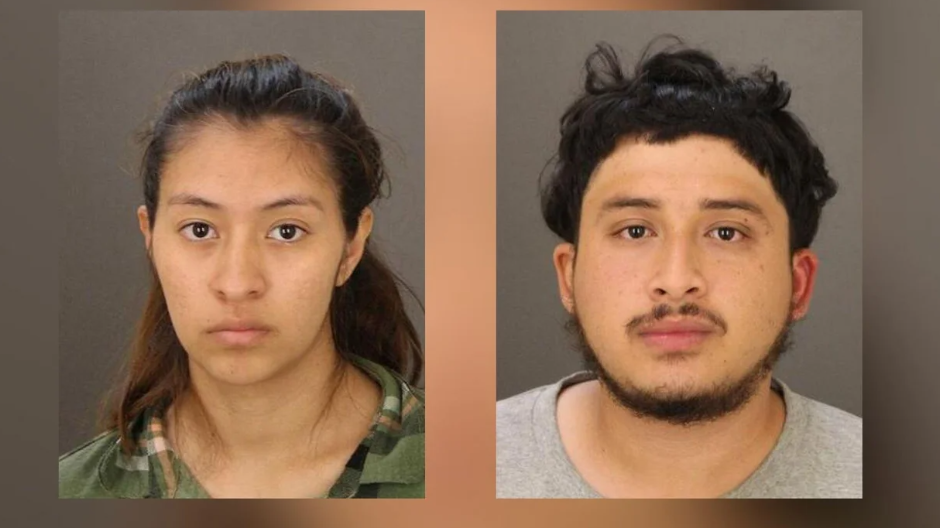 Katerin Monzon Alvarado (L) and Oscar Pineda (R) are facing child abuse charges after their 2-month-old daughter died Wednesday at Baltimore's Harbor Hospital.