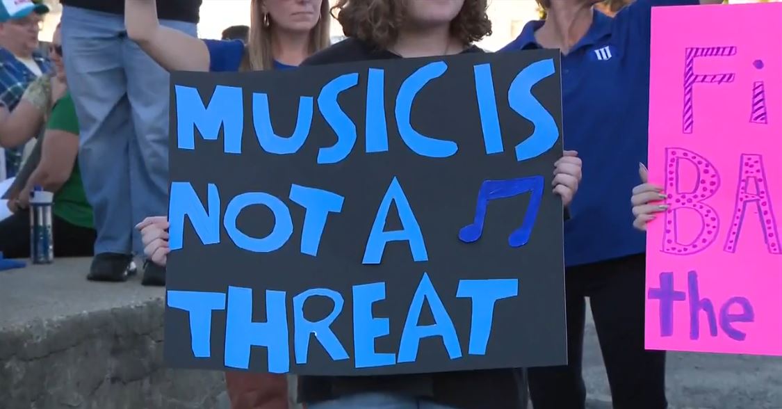 Watertown High School students are protesting after the school board decided to cancel the spring musical