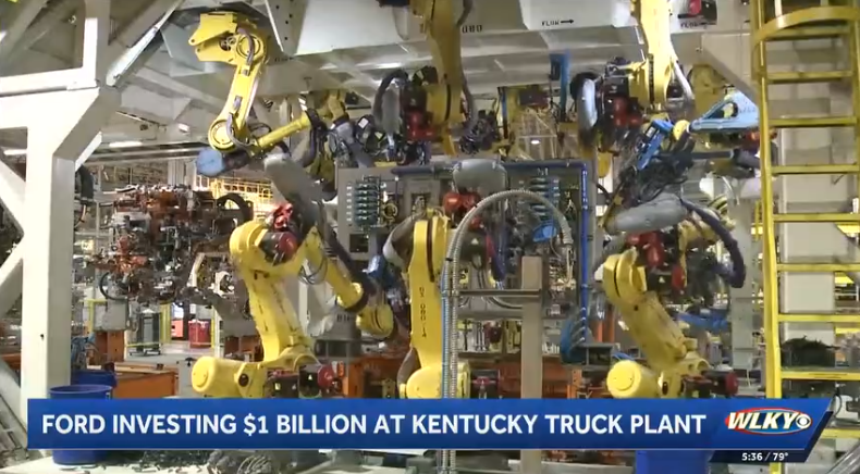 Ford says it will spend $1 billion to build a new paint shop at the Kentucky Truck Plant on Chamberlain Lane.