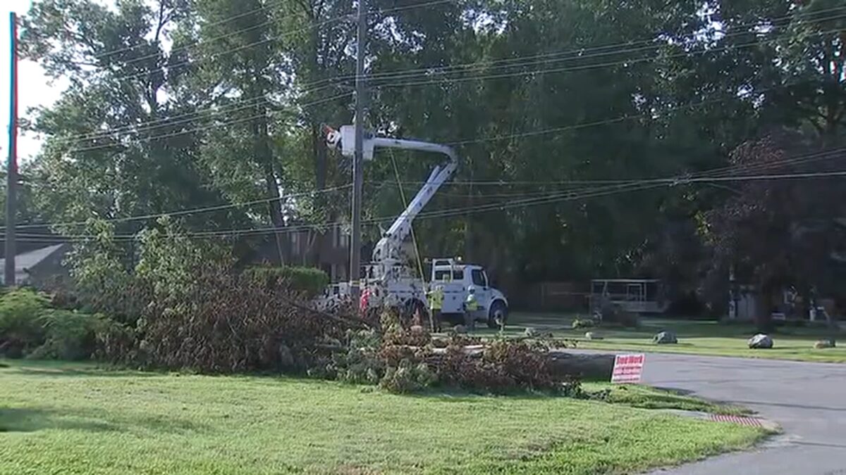 Seven weeks after a storm brought down trees and power lines across northwest Indiana