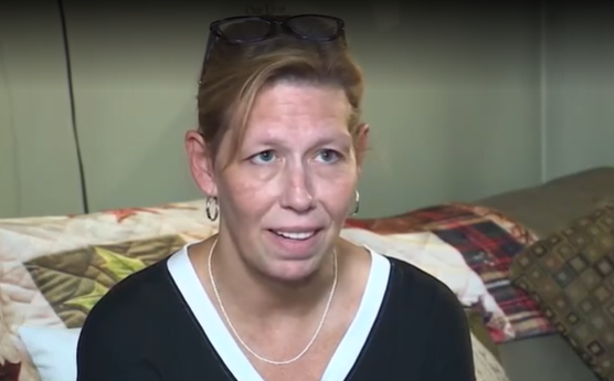 Marion Cressey shared doorbell video of the incident with Maine's Total Coverage which shows a man canvassing for Stronger Maine