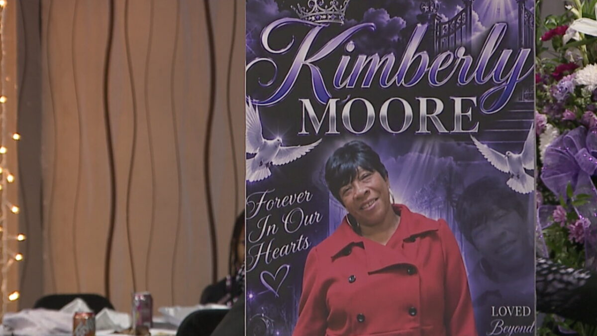 The family of Kimberly Moore gathered Saturday to celebrate her life