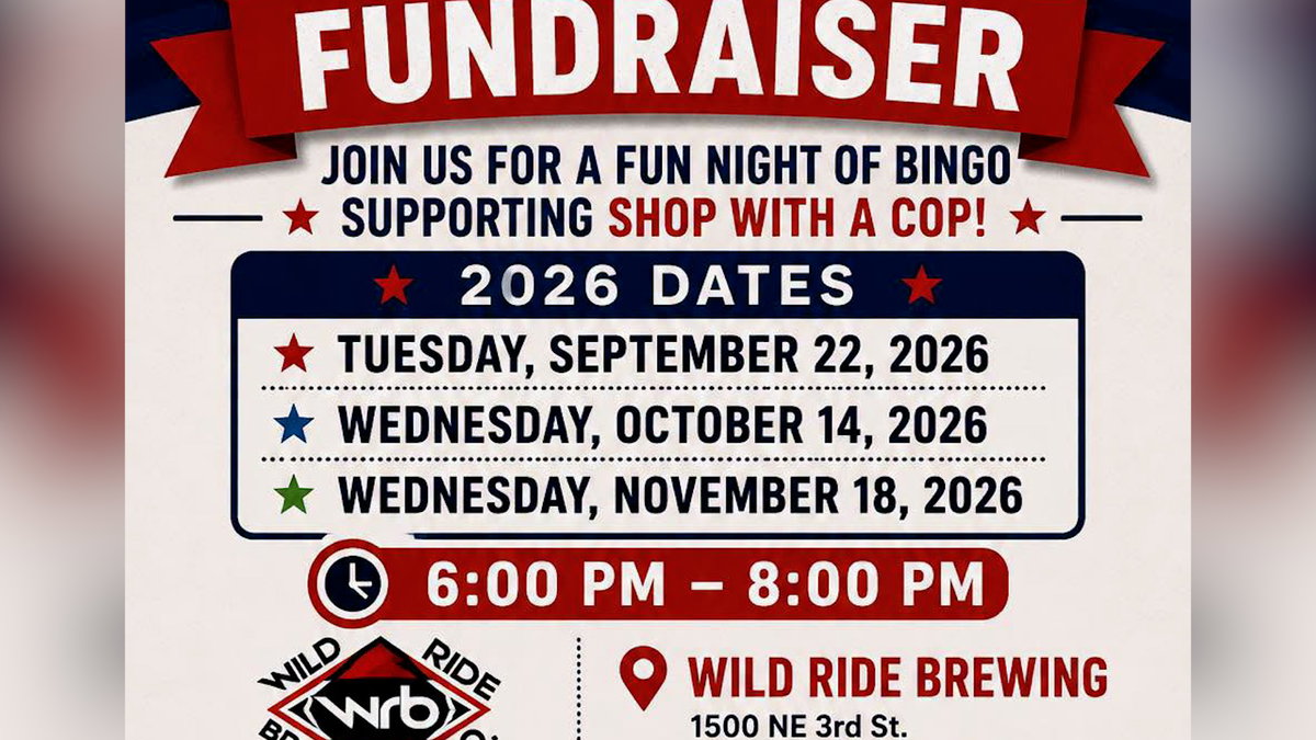 Bingo Fundraiser to Support Shop with a Cop Coming to Wild Ride Brewing