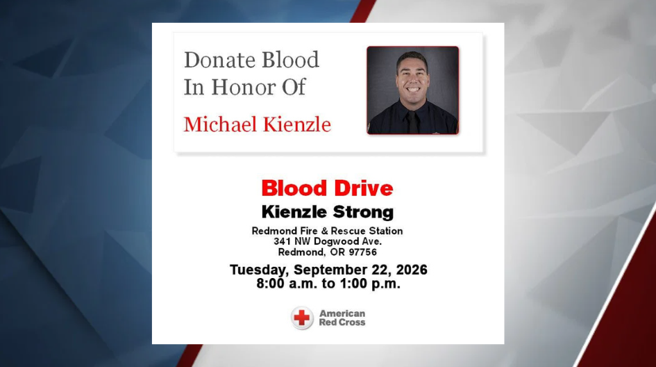Redmond Fire & Rescue to hold blood drive honoring late firefighter-paramedic Michael Kienzle