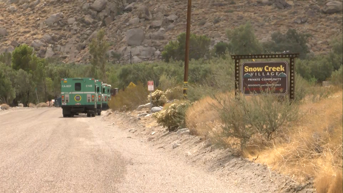 Lightning reported in area as small fire breaks out near Palm Springs mountainside
