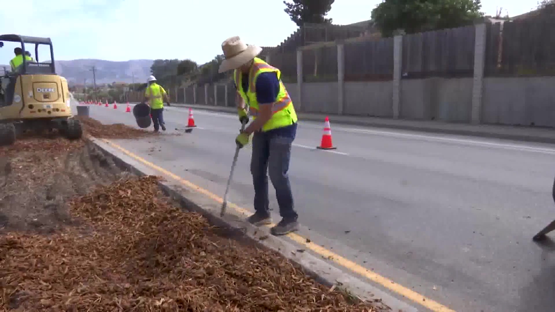 Community volunteers help spruce up busy Nipomo street