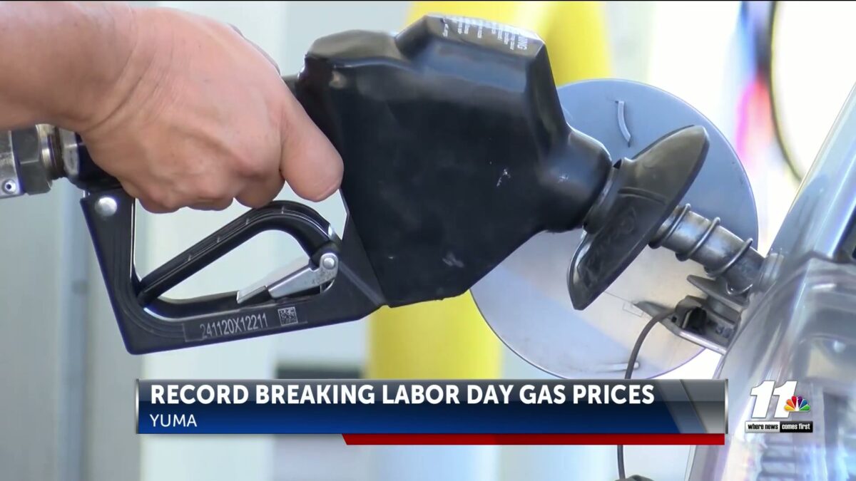 Record Labor Day gas prices hit drivers in Yuma