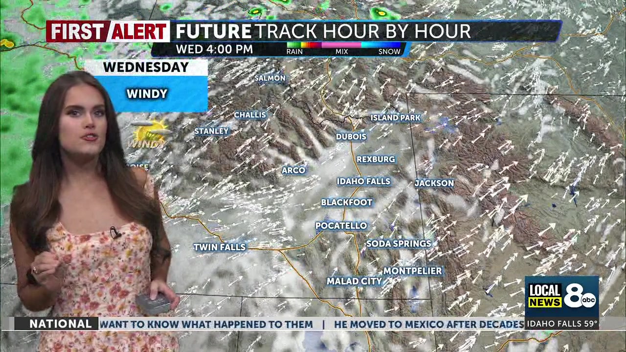 Rainy Tuesday with afternoon showers and storms across Eastern Idaho