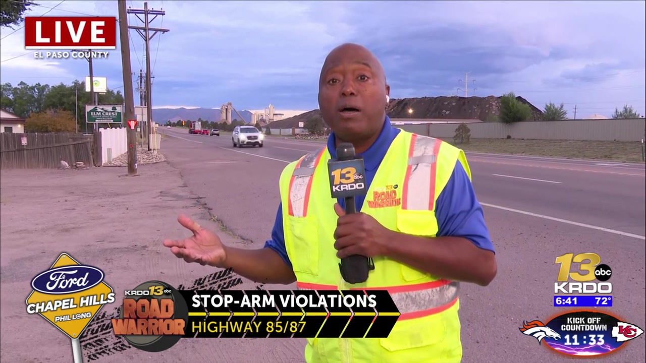 Widefield School District 3 reports high number of bus stop-arm violations in first month of new school year