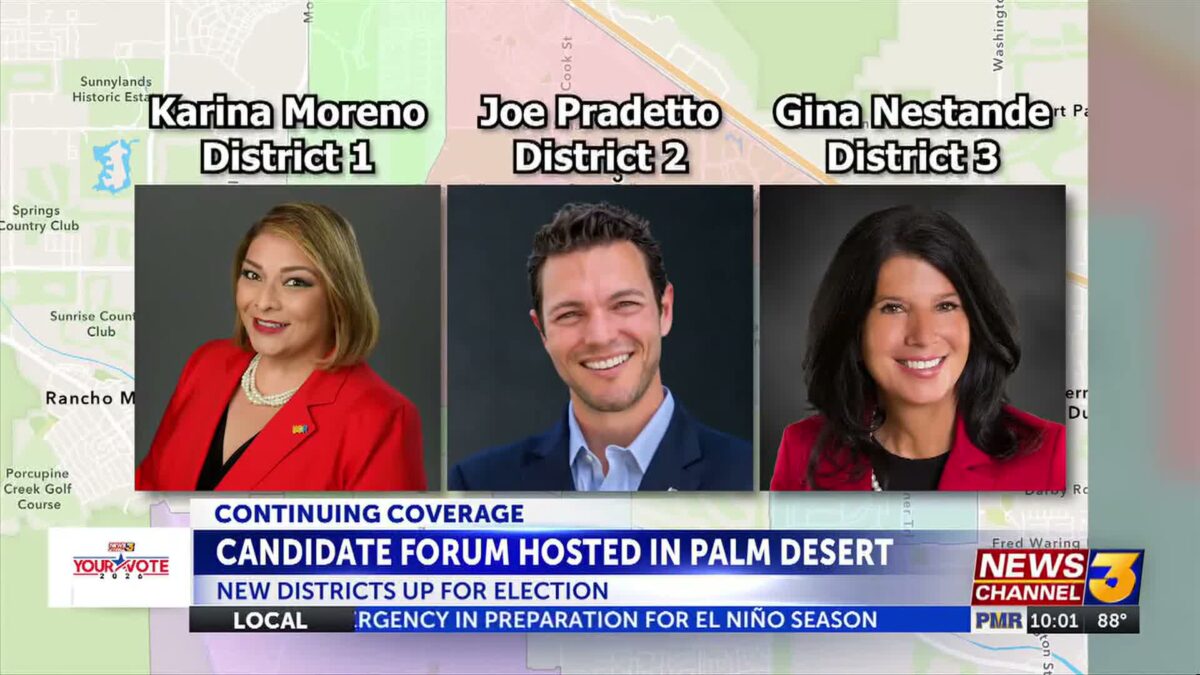 Candidate forum hosted in Palm Desert with new districts up for election