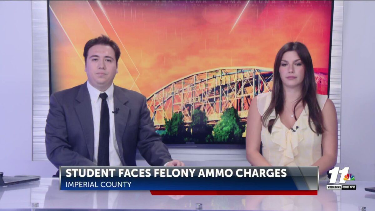 Imperial County student faces felony ammo charges