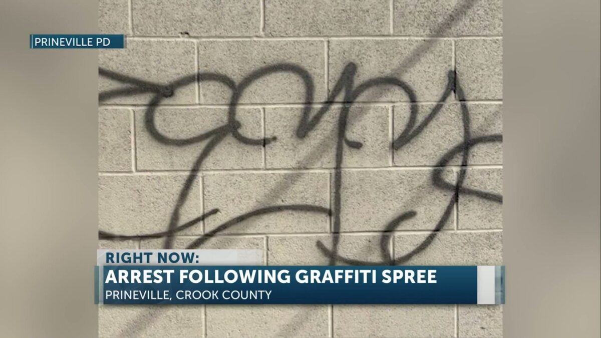 Prineville man faces nine counts of criminal mischief and resisting arrest