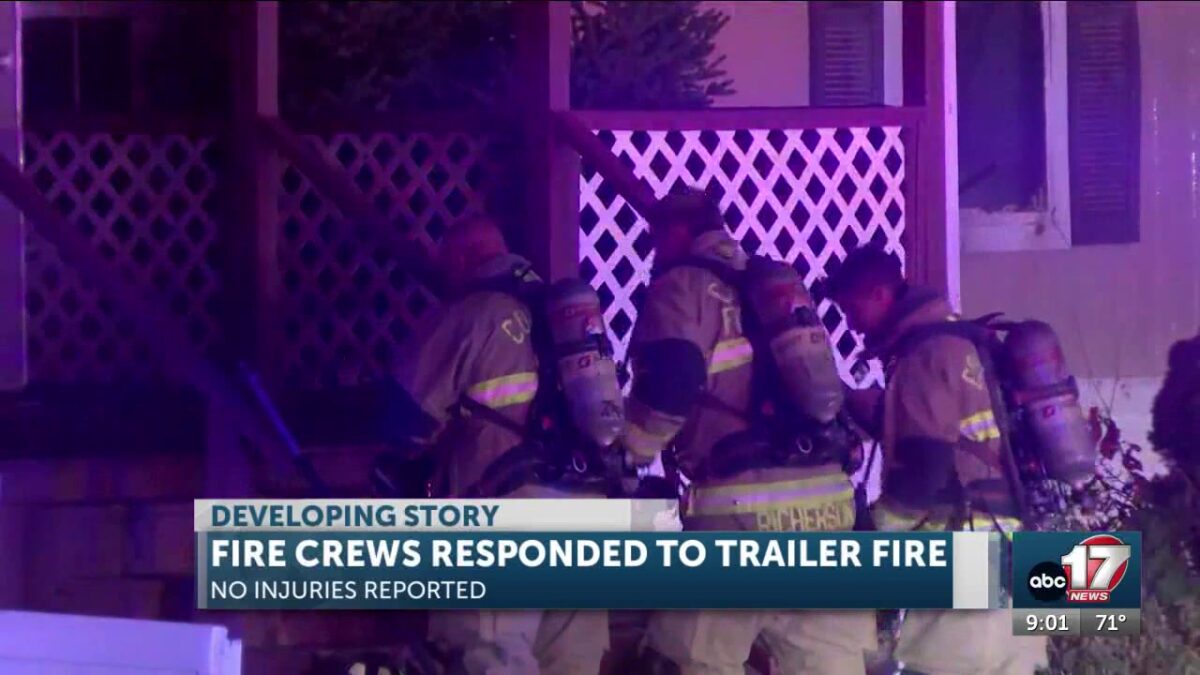 Nobody injured in early morning trailer fire in Columbia