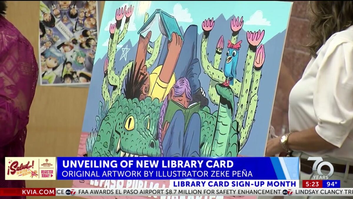 El Paso libraries unveil limited-edition library card