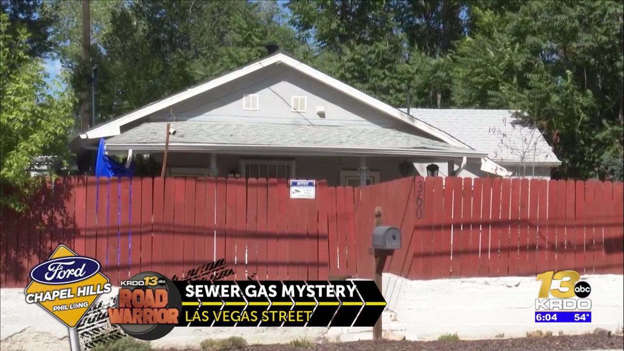 South Colorado Springs homeowner deals with buildup of sewer gas from nearby wastewater project
