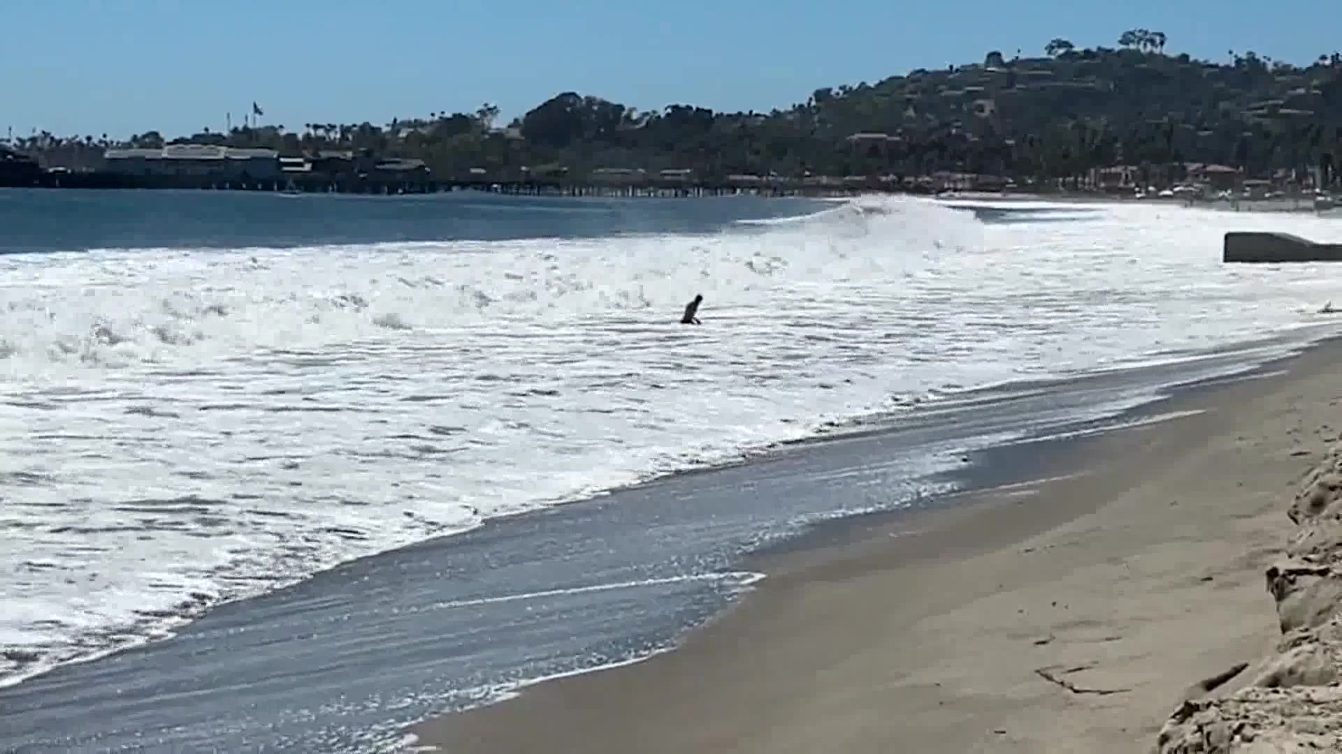 Hurricane Marie Churns Up High Surf Along Santa Barbara’s Coast