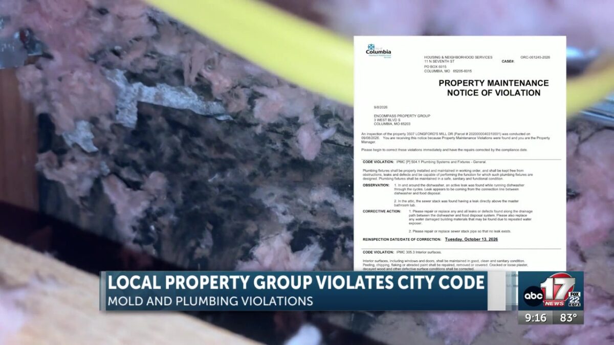 Local property group hit with multiple code violations