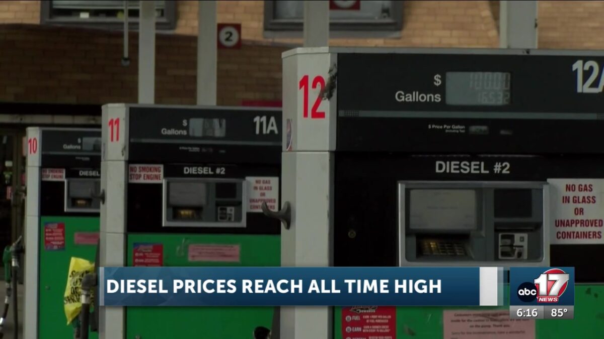 Diesel prices reach all-time high in Missouri and nationwide