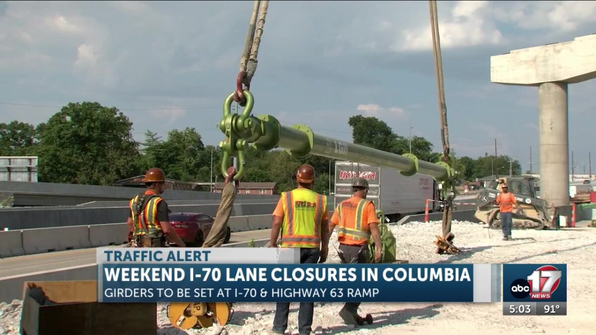 I-70 westbound work to cause delays this weekend