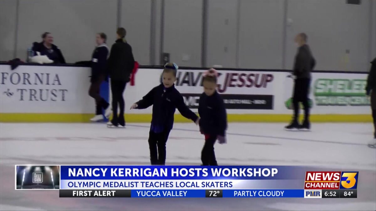 Olympic medalist Nancy Kerrigan hosts workshop for local figure skating community