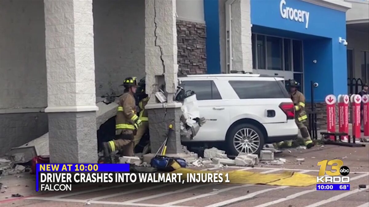 Driver hits person