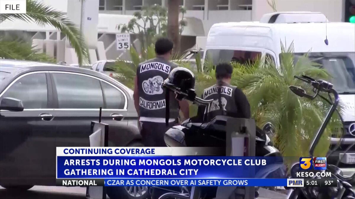 20 arrested during Mongols Motorcycle Club gathering in Cathedral City