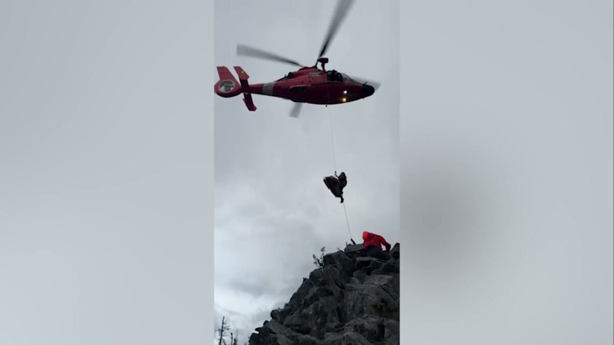Coast Guard rescues injured hiker from North Sister lava field