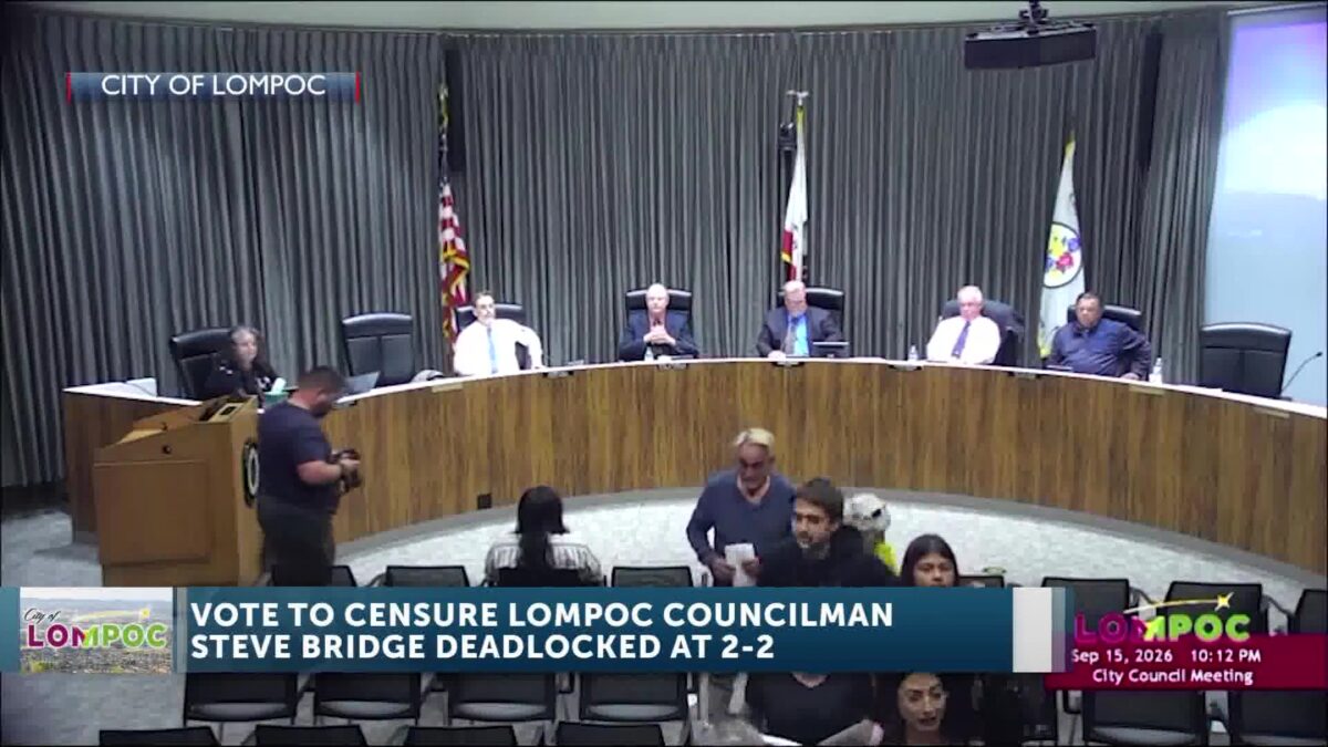 Lompoc Council Deadlocks on Bridge Censure Vote Amid Ongoing Criminal Case