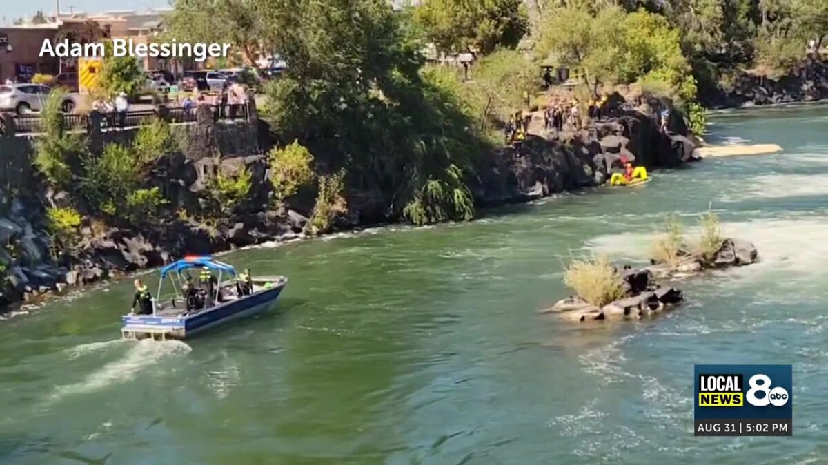 Search continues for Arizona man who fell off rocks near Broadway Bridge in Idaho Falls