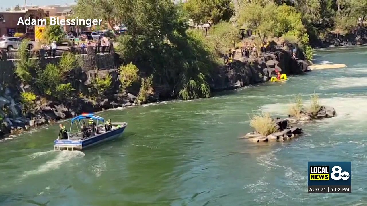 Search continues for Arizona man who fell off rocks near Broadway Bridge in Idaho Falls