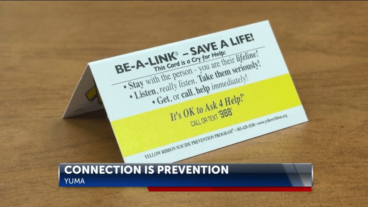 Yuma groups launch suicide prevention campaign focused on connection