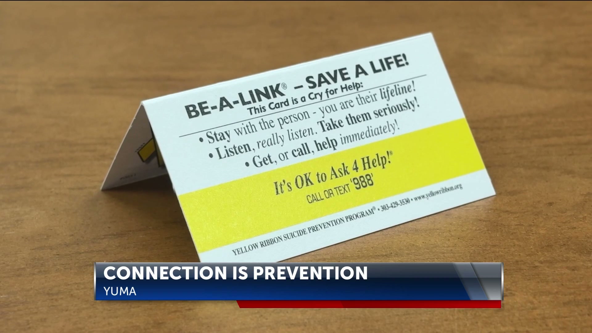 Yuma groups launch suicide prevention campaign focused on connection