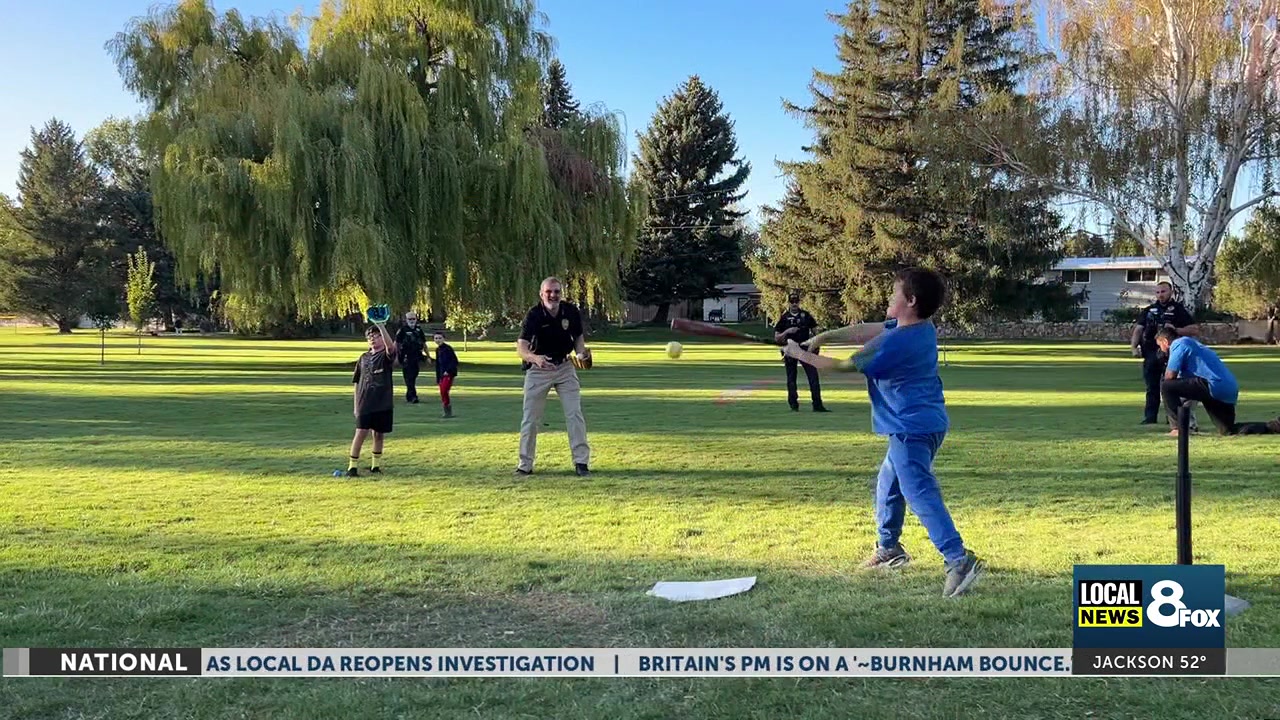 Kids hit a home run at ‘Treats with the Police’