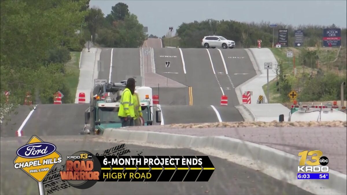 Higby Road improvement project in Monument officially ends Friday