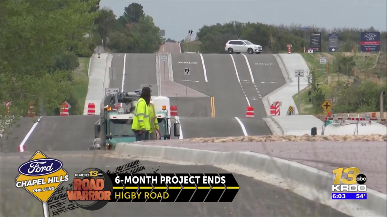 Higby Road improvement project in Monument officially ends Friday