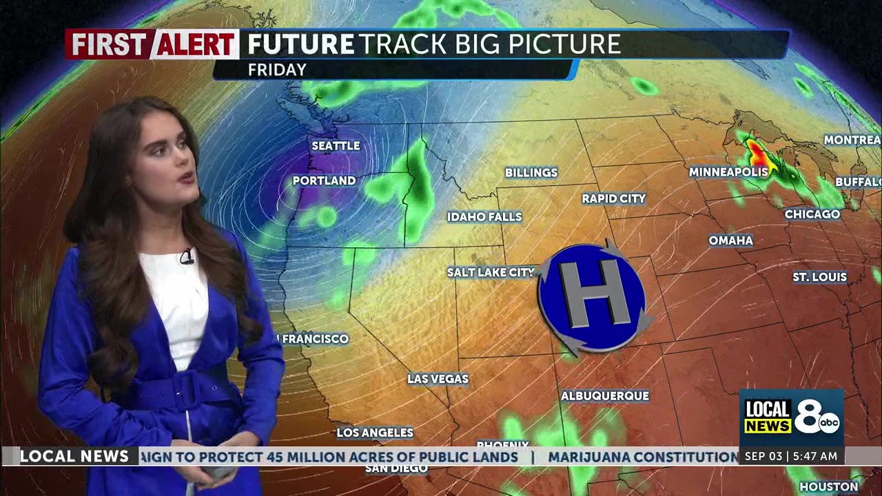 Lingering chances of rain in the Central Mountains and unsettled weather for the holiday weekend