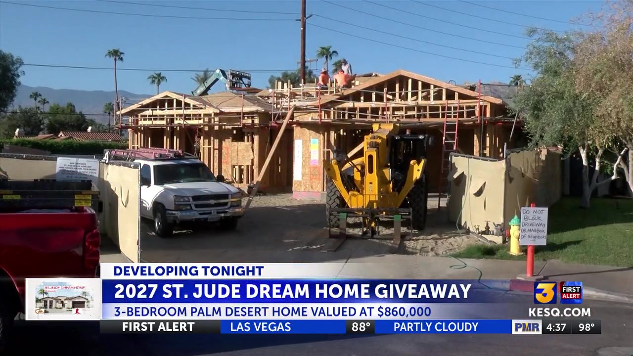 2027 St. Jude Dream Home starting to take shape in Palm Desert