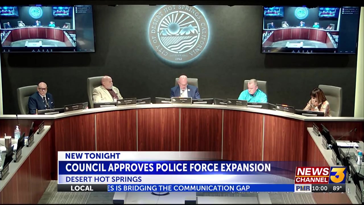 Desert Hot Springs City Council approves police force expansion