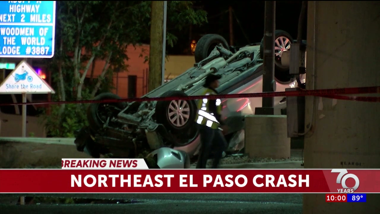 1 airlifted after Northeast El Paso crash