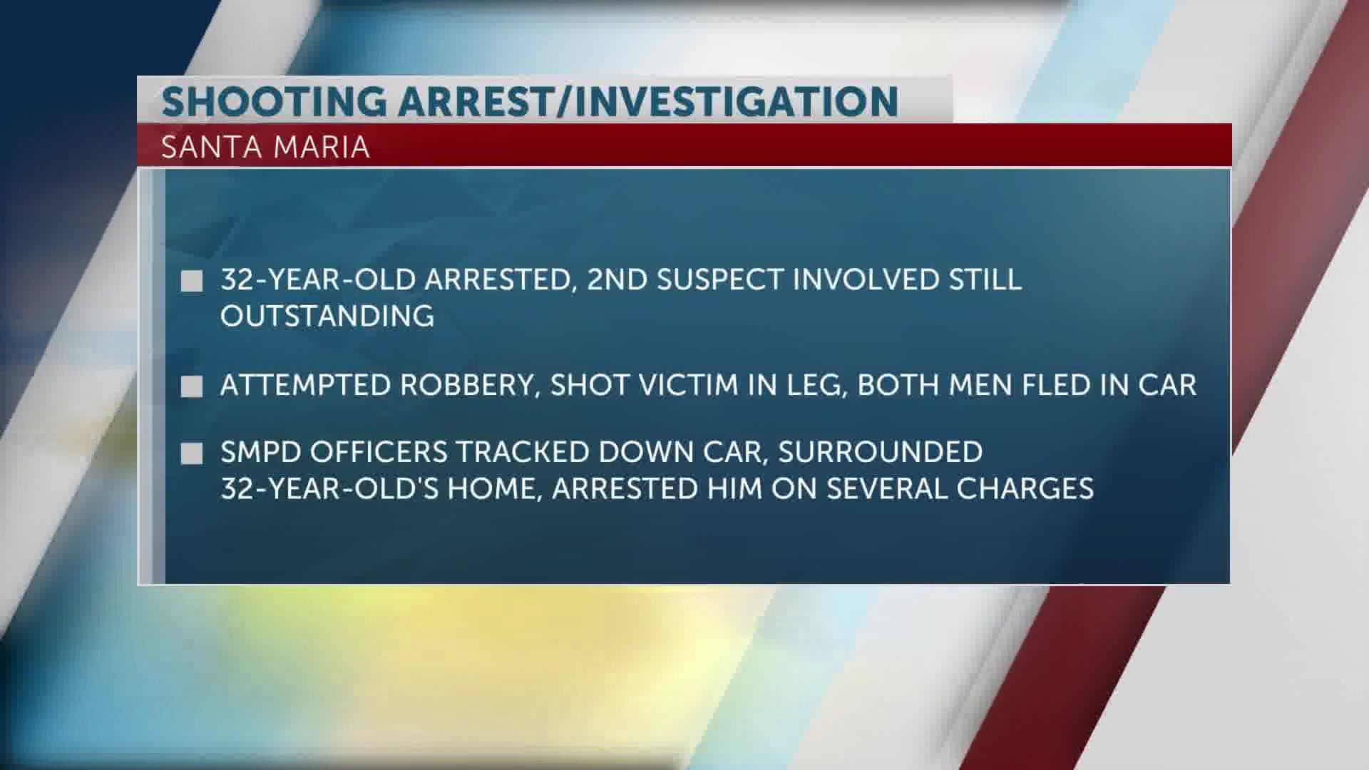 Santa Maria Police arrest shooting suspect