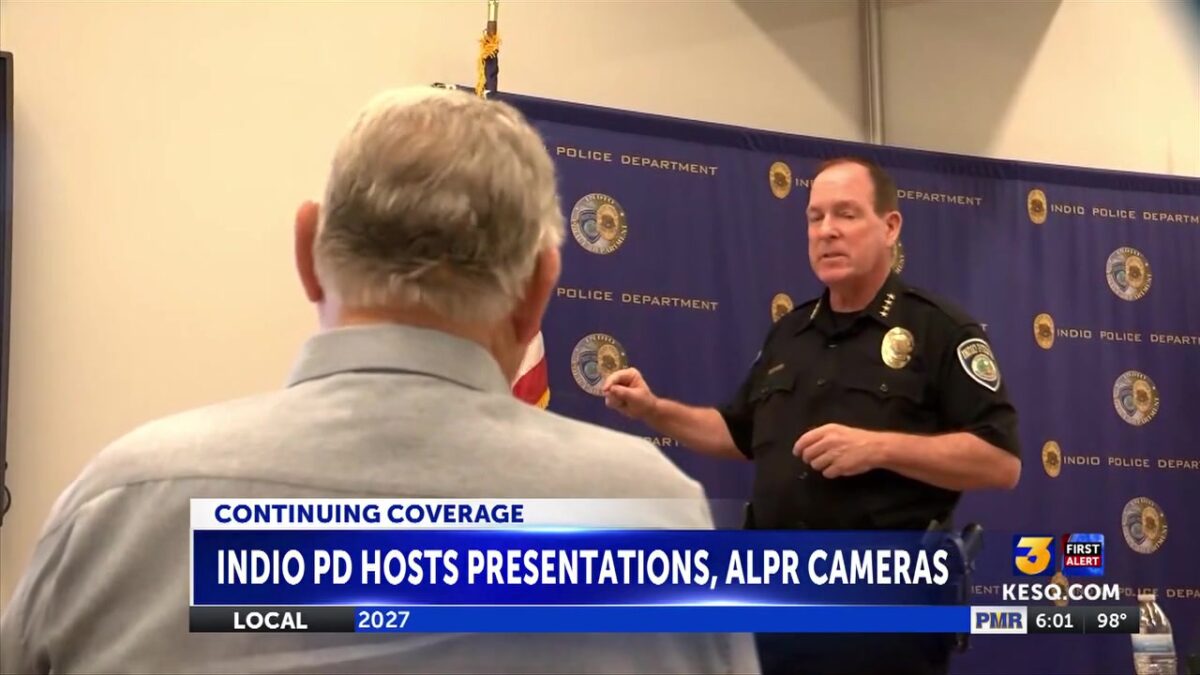Indio Police hosts community presentations on ALPR cameras