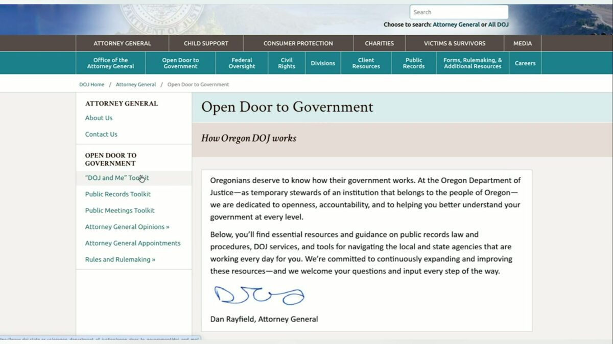 Oregon DOJ launches new online resource to help residents navigate government