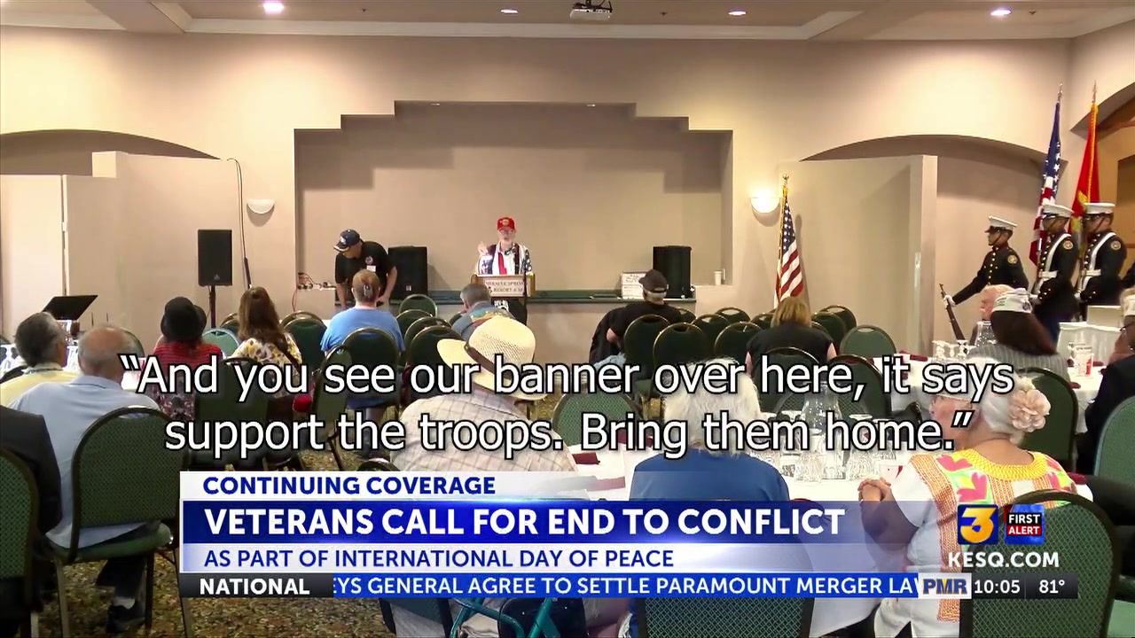 Local veterans and leaders call for peace as a part of International Day of Peace